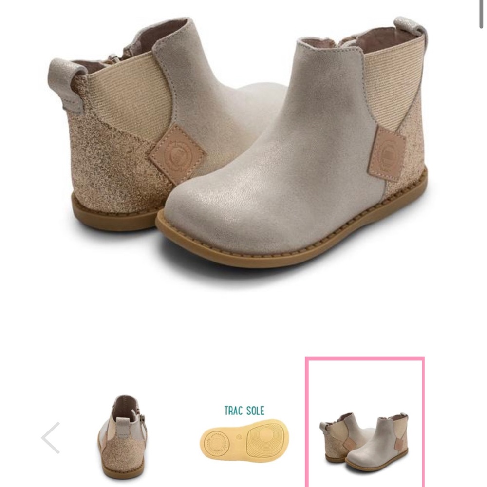 Livie & Luca Wink Gold Shimmer Boot size 5